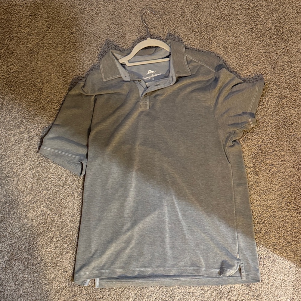 Tommy Bahama Classic Gray Polo Shirt